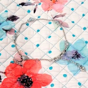 RARE RETIRED BRIGHTON KISS & TELL BLUE CRY ANKLET BRACELET NWOT CONVERTIBLE